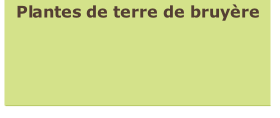 Plantes de terre de bruyère